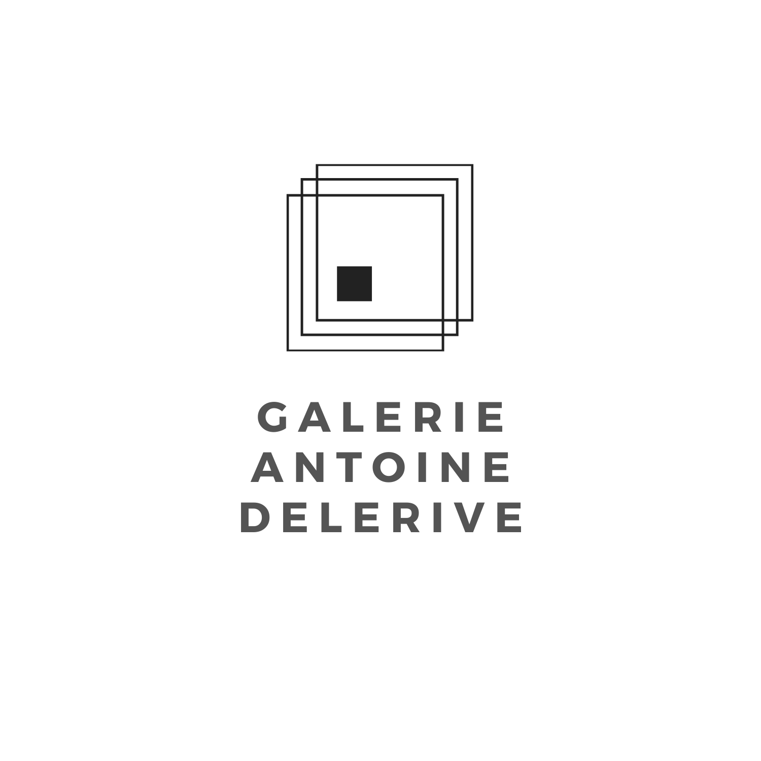 Logo galerie Antoine Delerive grande version noire
